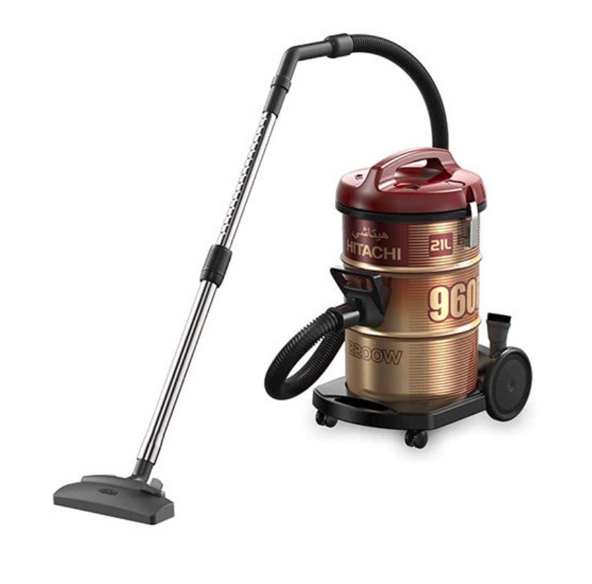 مكنسة برميل هيتاشي، 2200 وات، احمر - CV-960F SS220 WR